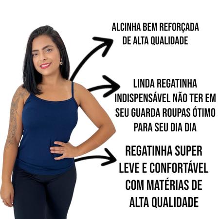 Imagem de Kit 10 Regatinha Alcinha Camiseta Regata Fitness Basica