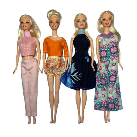 Kit 10 Roupas Roupinhas Para Boneca Barbie Vestido Boneca em