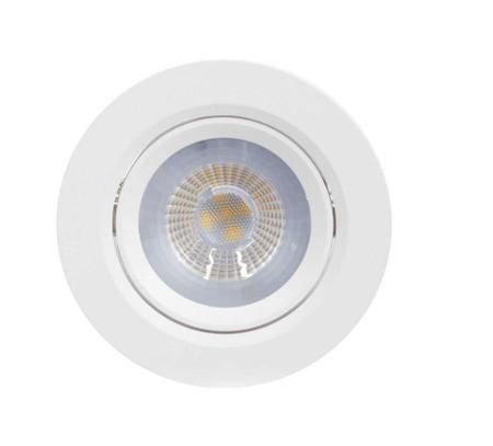 Imagem de Kit 10 Spot Led Cob 5W Dicróica Direcionável Redondo Embutir