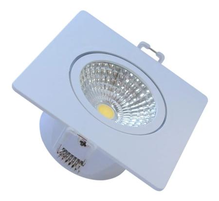 Imagem de Kit 10 Spot Led Embutir 5w Quadrado 6500k branco frio Avant