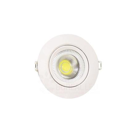 Imagem de Kit 10 Spot Led Embutir Redondo 3W Direcionável Bivolt 6500K