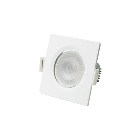 Imagem de Kit 10 Spot Luminária Led 5w Embutir Quadrado Branco Frio Decoração Casa Loja