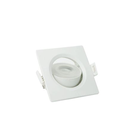Imagem de Kit 10 Spot Luminária Led 5w Embutir Quadrado Branco Frio Decoração Casa Loja