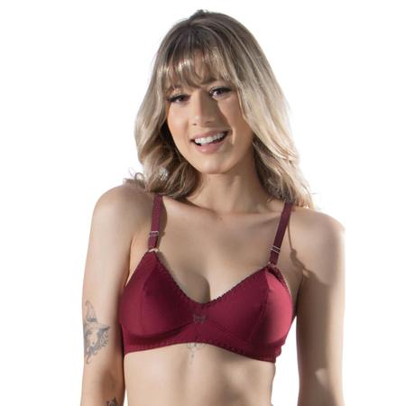 Imagem de Kit 10 Sutiãs Reforçados Lingerie Liso Feminino Sem Bojo