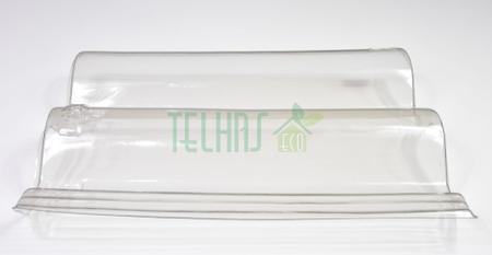 Imagem de Kit 10 Telha Transparente Coppo Venetto / Eurotop / Tegula 42,5x33 Thermo