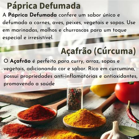 Imagem de Kit 10 Temperos no Pote Até 130gr Completo Lemon Pepper Chimichurri Páprica Defumada Picante Ana Maria Edu e mais.