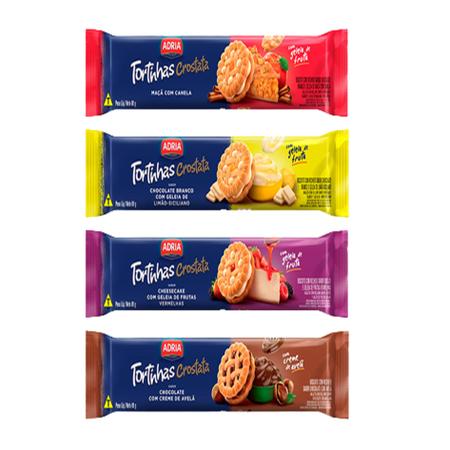 Biscoito Tortinhas Crostata sabor Limão Siciliano Adria 80g Mambo  Supermercado São Paulo