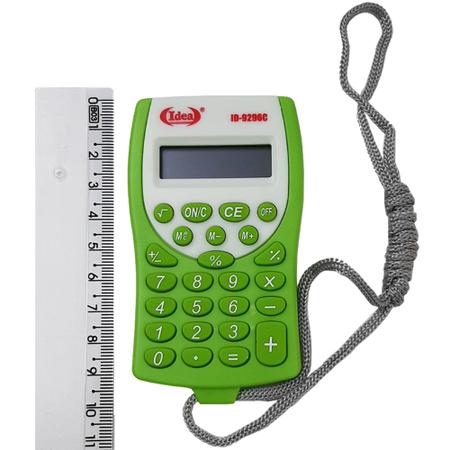 Imagem de Kit 10 Unidades Calculadora Com Cordão Pequena Colorida