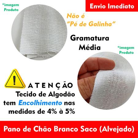 Kit 10 unidades Pano De Chão Branco Limpeza Diária 40x65cm Algodão  (Alvejado) - Cozinha Decorada - Pano - Magazine Luiza