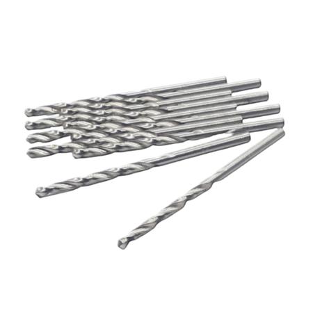 Kit 100 Brocas 3mm de Aço Rápido Polida Madeiras Metais - MTX Imagem de Kit 100 Brocas 3mm de Aço Rápido Polida Madeiras Metais