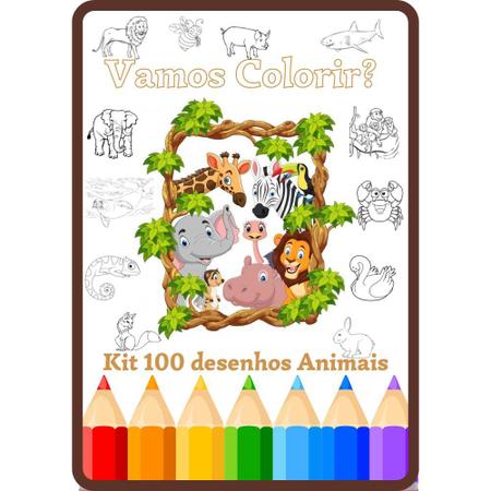 200 Desenhos de Animais para Colorir e Imprimir - Online Cursos Gratuitos