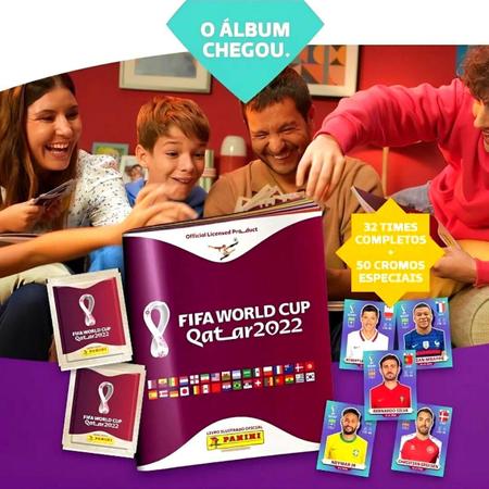 Álbum Completo Copa Do Mundo 2022 Qatar 670 Figurinhas - Panini - Álbum de  Figurinhas - Magazine Luiza