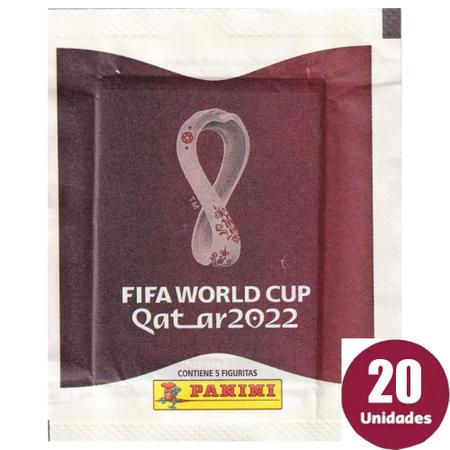 Kit 100 Figurinhas Copa do Mundo Qatar 2022 Em 20 Envelopes
