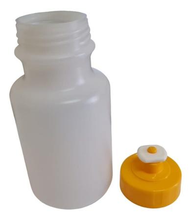 Imagem de Kit 100 Mini Garrafinha Squeeze 300ml Plástico Transparente