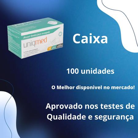 Imagem de Kit 1000 álcool swab uniqmed 