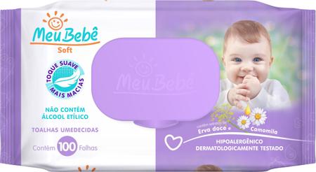 Imagem de Kit 1000 Toalhas Umedecidas Meu Bebe Soft (10un X 100fls)