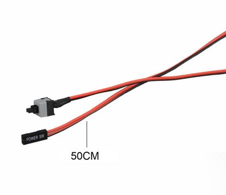 Imagem de Kit 100x Cabo Botão Power SW Reset On Off Interruptor Para Ligar Gabinete PC Computador ATX Mineração