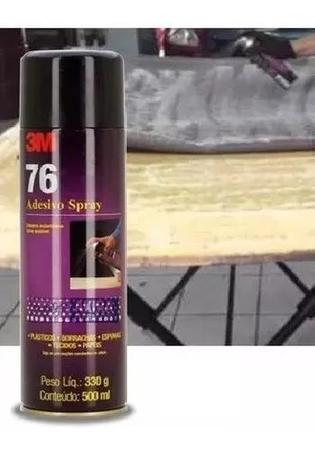 Imagem de Kit 12 Adesivo Spray 3m 76 Tecido Forro Teto Carro Tapeceiro