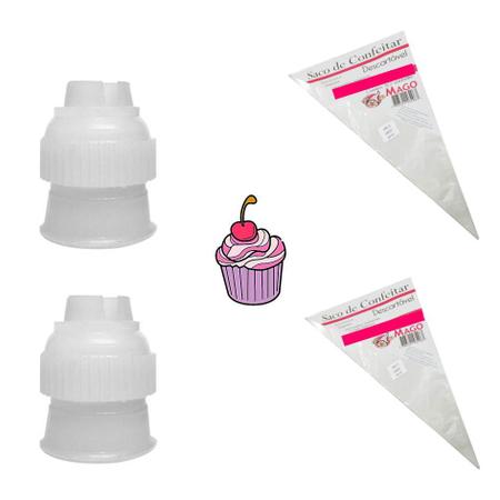 kit para escrever em bento cake perle 1-2-3-4 cake brasil com adaptador e  sacos de confeitar - Acessórios de Cozinha - Magazine Luiza