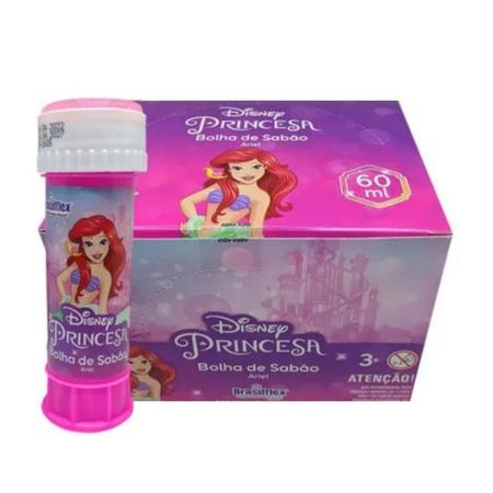 BOLHA DE SABÃO PRINCESAS 60 ML COM JOGO DISPLAY C/12