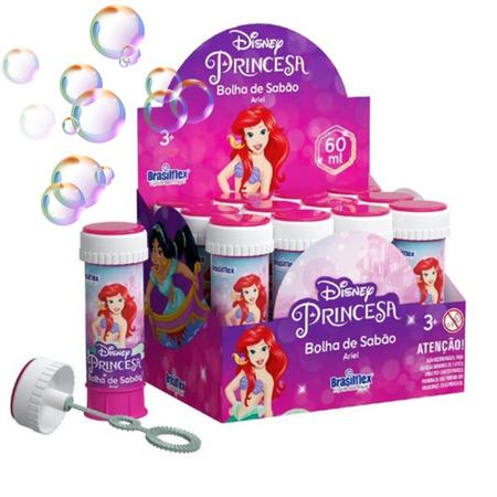 BOLHA DE SABÃO PRINCESAS 60 ML COM JOGO DISPLAY C/12