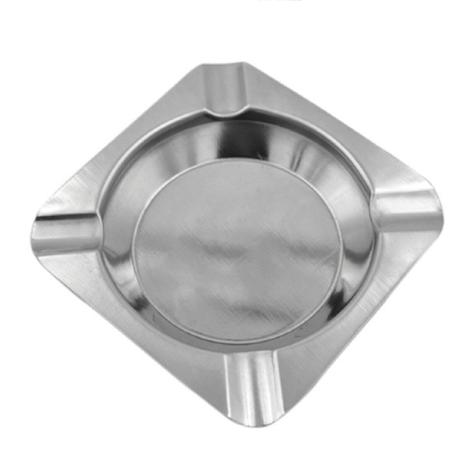 Imagem de Kit 12 Cinzeiros Quadrado em Metal 11,5cm Atacado