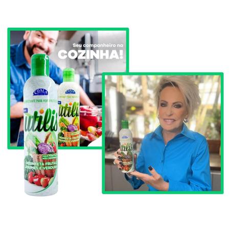 Imagem de Kit 12 Coala Desinfetante de Hortifrutícolas Utilis 300ml