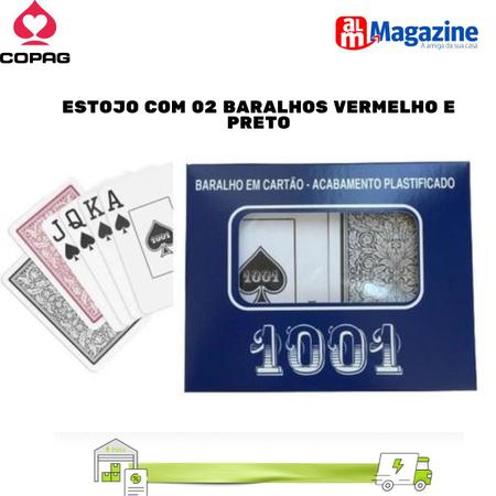 Kit 12 Conjunto C/2 Baralhos Plástico 1001 Em Atacado Copag - Baralho -  Magazine Luiza
