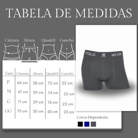 Kit 12 Cueca Boxer Masculino Polo Wear Microfibra Confortavel Imagem de Kit 12 Cueca Boxer Masculino Polo Wear Microfibra Confortavel