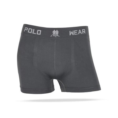 Imagem de Kit 12 Cueca Boxer sem Costura Polo Wear  Masculino Confortavél