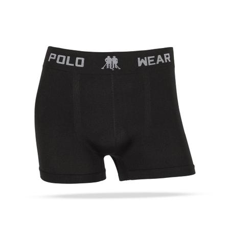 Imagem de Kit 12 Cueca Boxer sem Costura Polo Wear  Masculino Confortavél