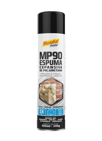 Kit 12 Unidades de Espuma Expansiva Poliuretano 500ml / 340g Mundial Prime