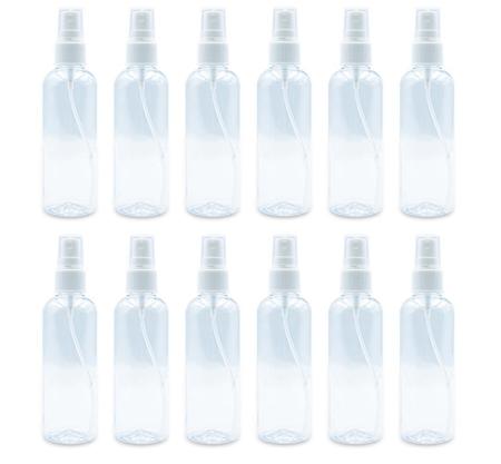 Imagem de Kit 12 Frasco Borrifador Válvula Spray Álcool Perfume 100 Ml