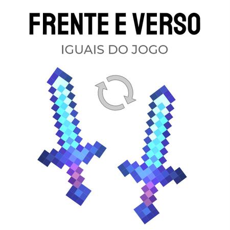 Imagem de Kit 12 Itens Minecraft Ferramenta Diamante Encantado 