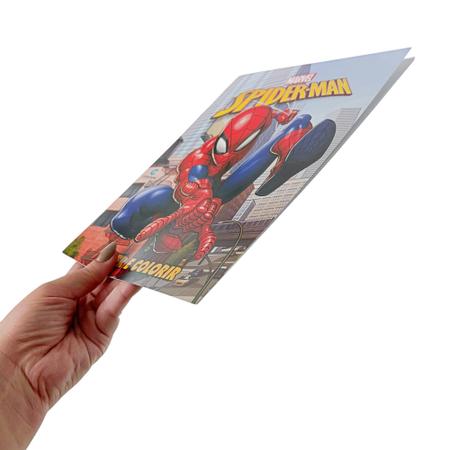 Livro Histórias Para Colorir Homem Aranha - Bom Preço Magazine