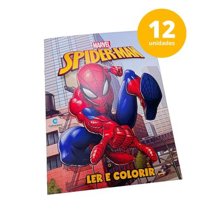 Livro Ler e Colorir Homem Aranha - Bom Preço Magazine