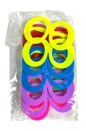 Imagem de Kit 12 Óculos Colorido Arredondados Fantasia evento carnaval