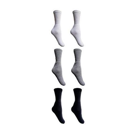 Imagem de Kit 12 pares de meias femininas cano longo básicas esportivas