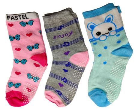 Kit 12 Pares Meias Infantil menina para 6 a 8 anos Antiderrapante Coloridas - HHW Imagem de Kit 12 Pares Meias Infantil menina para 6 a 8 anos Antiderrapante Coloridas