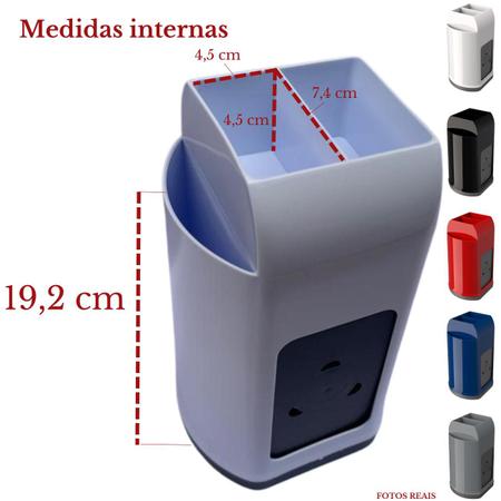 Imagem de Kit 12 Porta Guardanapo de Mesa Canudo Sachê Multiuso Organizador Suporte Papel Lanchonete Triútil