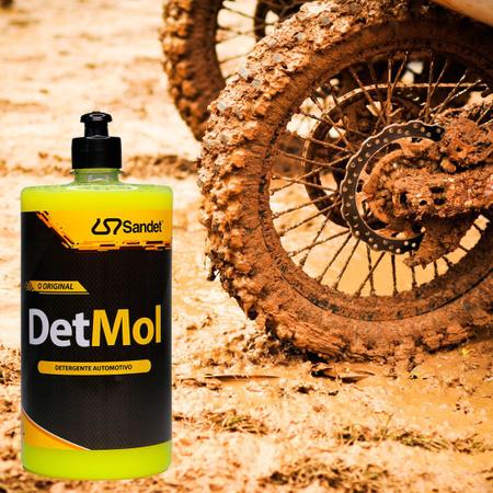 Imagem de kit 12 Shampoo Lava Carro Trilha Enduro DetMol 1 L Motocross