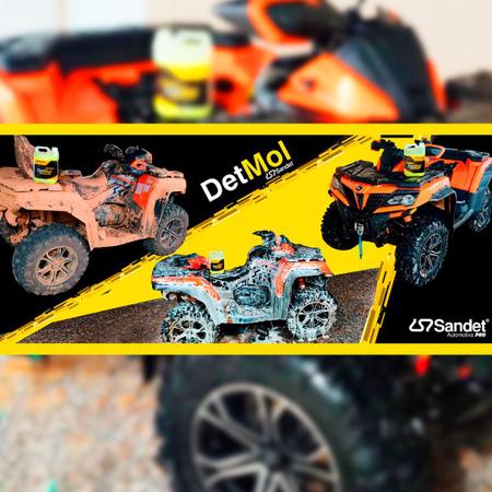 Imagem de kit 12 Shampoo Lava Carro Trilha Enduro DetMol 1 L Motocross