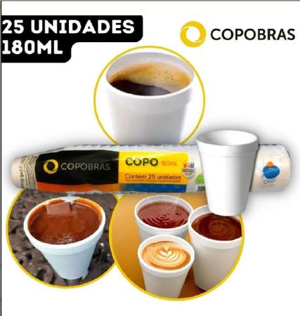 Imagem de Kit 12 Tiras Copo Isopor Térmico 180ml 300 Unidades Copobras