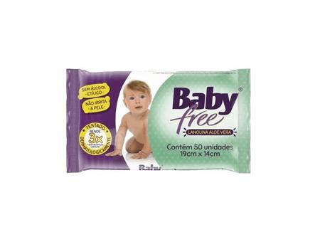 Imagem de Kit 12 Toalha Umedecida Baby Free Com 50Unidades-Qualybless