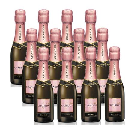 Imagem de Kit 12 Unidades Mini Espumante Chandon Baby Brut Rosé 187Ml