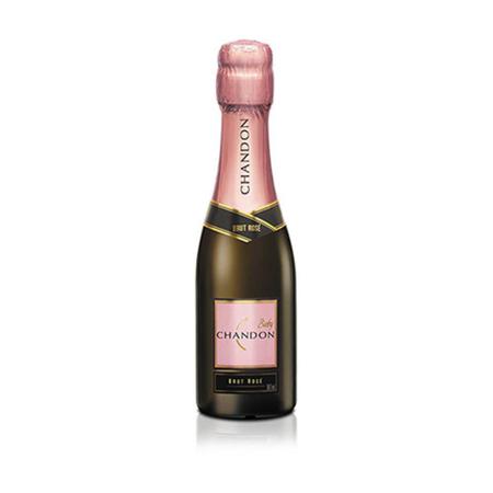 Kit 12 Unidades Mini Espumante Chandon Baby Brut Rosé 187Ml Imagem de Kit 12 Unidades Mini Espumante Chandon Baby Brut Rosé 187Ml
