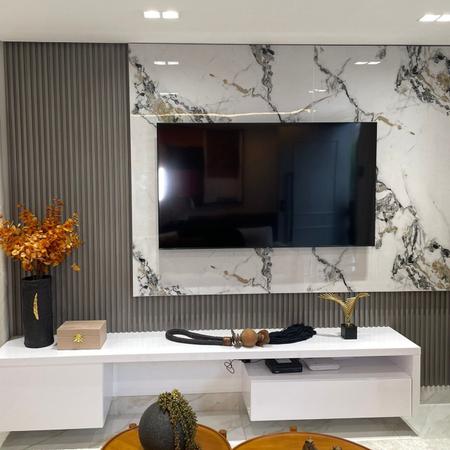 Kit 13 Painel Ripado Cor: Cinza Médio Wpc Interno Wave 2,90m x 14cm (0,43m²) - Woopo Imagem de Kit 13 Painel Ripado Cor: Cinza Médio Wpc Interno Wave 2,90m x 14cm (0,43m²)