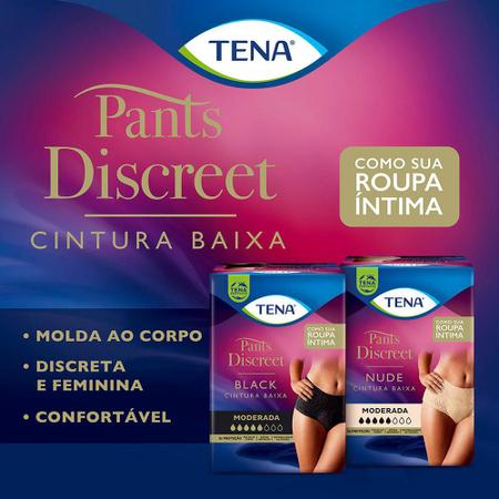 Kit 14 Absorvente Tena Lady Discreet Maxi Night + 8 Calcinha Pants Discreet  Black G/EG - Acessórios para Incontinência Urinária - Magazine Luiza