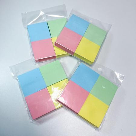 Imagem de Kit 16 blocos de notas adesivas post it pastel - 3,8 x 3,8 cm