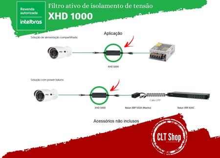 Imagem de Kit 16 Filtro Ativo XHD 1000 Intelbras CFTV Revenda Oficial